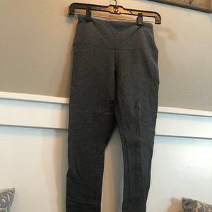 Lysse grey leggings, high compression waist, sz S